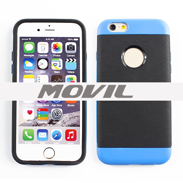 NP-2509 Montado TPU PC funda para  iPhone 6-7